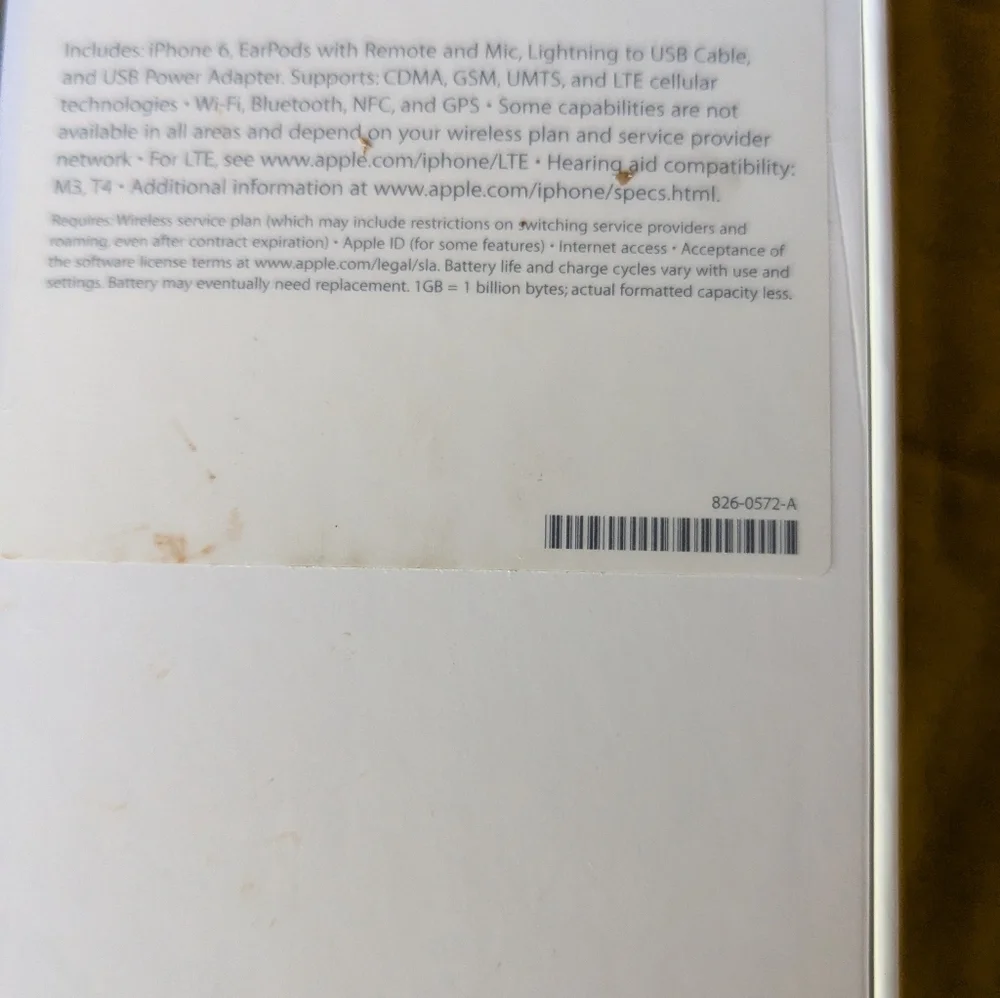 Apple iPhones Empty Boxes Lot Of 6 With 4 Earbuds
